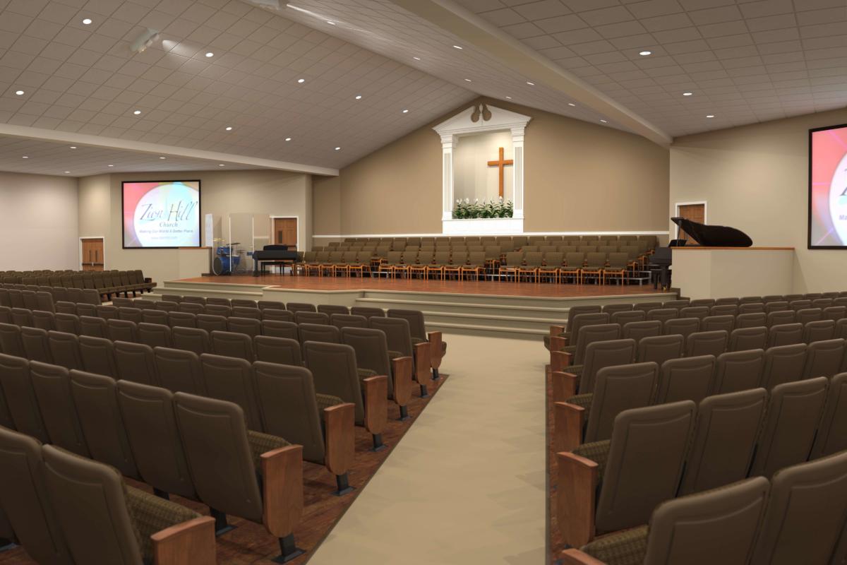 Contemporary/Modern Renovations, Church, Sanctuary - Church Interiors