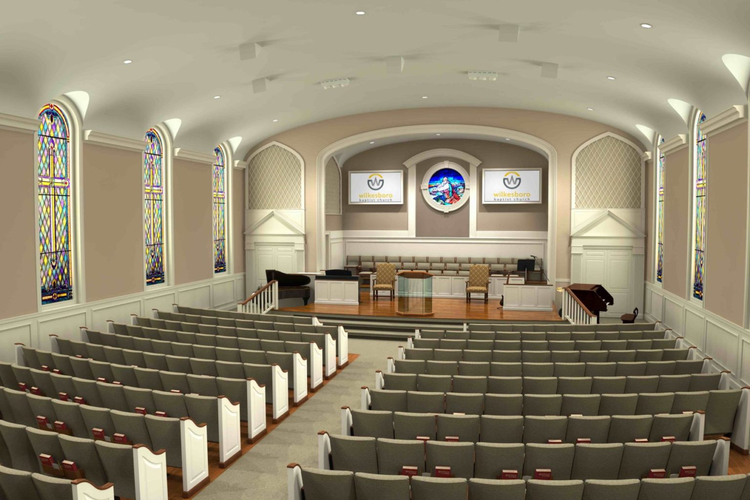 Church Renovations Traditional Modern Church Renovations   Wilkesboro Baptist Church Renovation 1536x1024 